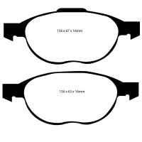 EBC Redstuff Bremsbeläge Vorderachse passend...