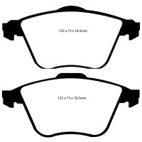 EBC Redstuff Bremsbeläge Vorderachse passend...