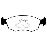 EBC Redstuff Bremsbeläge Vorderachse passend...