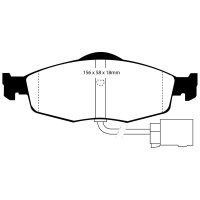 EBC Redstuff Bremsbeläge Vorderachse passend...