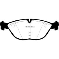EBC Redstuff Bremsbeläge Vorderachse passend...
