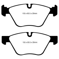 EBC Redstuff Bremsbeläge Vorderachse passend...