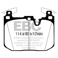 EBC Redstuff Bremsbeläge Vorderachse passend...