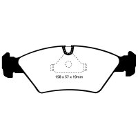 EBC Redstuff Bremsbeläge Vorderachse passend...