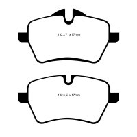 EBC Redstuff Bremsbeläge Vorderachse passend...