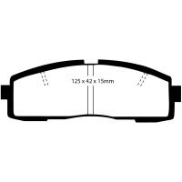 EBC Redstuff Bremsbeläge Hinterachse passend...