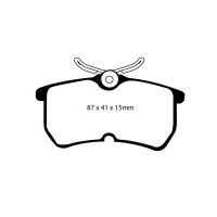 EBC Redstuff Bremsbeläge Hinterachse passend...