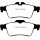 EBC Redstuff Bremsbeläge Hinterachse passend für Citroen C5 III Break RW 2.2 Hdi