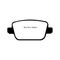 EBC Redstuff Bremsbeläge Hinterachse passend...