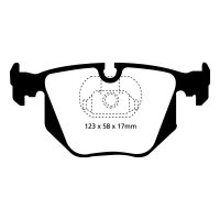 EBC Redstuff Bremsbeläge Hinterachse passend...