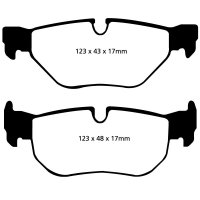 EBC Redstuff Bremsbeläge Hinterachse passend...