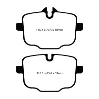 EBC Redstuff Bremsbeläge Hinterachse passend...