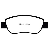 EBC Redstuff Bremsbeläge Hinterachse passend...