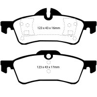 EBC Redstuff Bremsbeläge Hinterachse passend...