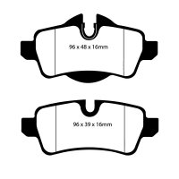 EBC Redstuff Bremsbeläge Hinterachse passend...