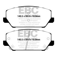 EBC Yellowstuff Bremsbeläge Vorderachse passend...