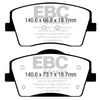 EBC Yellowstuff Bremsbeläge Vorderachse passend...