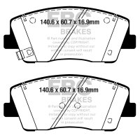 EBC Yellowstuff Bremsbeläge Vorderachse passend...