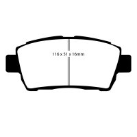 EBC Yellowstuff Bremsbeläge Vorderachse passend...