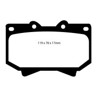 EBC Yellowstuff Bremsbeläge Vorderachse passend...