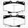EBC Yellowstuff Bremsbeläge Vorderachse passend für Toyota Land Cruiser 80 J8 4.2 TD 24V