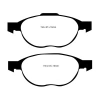 EBC Yellowstuff Bremsbeläge Vorderachse passend...