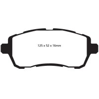 EBC Yellowstuff Bremsbeläge Vorderachse passend...
