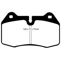 EBC Yellowstuff Bremsbeläge Vorderachse passend...