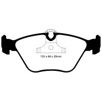 EBC Yellowstuff Bremsbeläge Vorderachse passend...