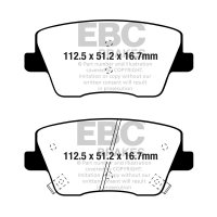 EBC Yellowstuff Bremsbeläge Hinterachse passend...