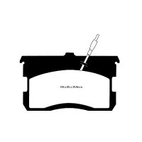 EBC Yellowstuff Bremsbeläge Hinterachse passend...