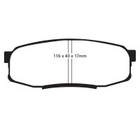 EBC Yellowstuff Bremsbeläge Hinterachse passend...