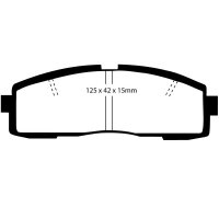 EBC Yellowstuff Bremsbeläge Hinterachse passend...