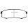 EBC Yellowstuff Bremsbeläge Hinterachse passend für Toyota Land Cruiser Prado J12 3.0 D-4D (KZJ120, KDJ150, KDJ125)