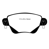 EBC Yellowstuff Bremsbeläge Hinterachse passend...