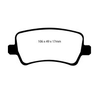 EBC Yellowstuff Bremsbeläge Hinterachse passend...