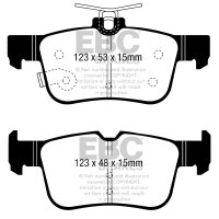 EBC Yellowstuff Bremsbeläge Hinterachse passend...