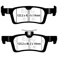 EBC Yellowstuff Bremsbeläge Hinterachse passend...