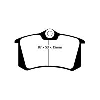 EBC Yellowstuff Bremsbeläge Hinterachse passend...