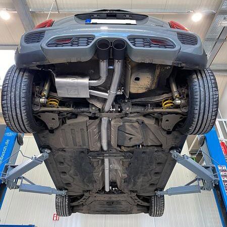 Grail Klappenabgasanlage 3-Zoll passend für Mini Cooper S & John Cooper Works F55, F56, F57 Non-OPF mit Ø100 mm Edelstahl Endrohren