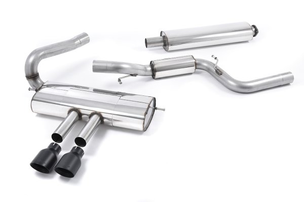 Milltek Sport Auspuffanlage passend für Ford Focus Mk3 ST 2.0l EcoBoost - schwarze Endrohre