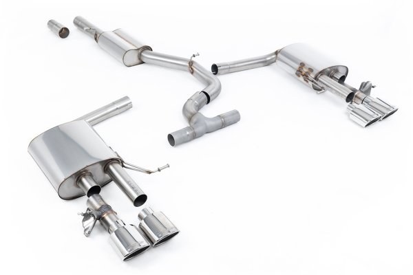 Milltek Sport Auspuffanlage passend für VW Arteon R 2.0 TSI klappengesteuert - polierte Endrohre