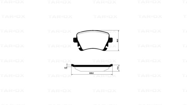 Tarox Bremsbeläge Hinterachse 114 Corsa passend für Audi, Seat, Skoda & VW