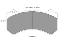 Tarox Bremsbeläge Vorderachse 114 Corsa passend...