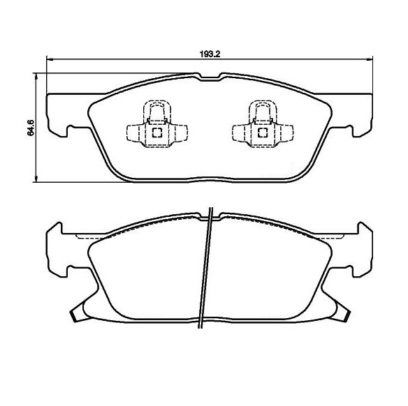 Tarox Bremsbeläge Vorderachse 114 Corsa passend für Ford Edge, Ford Focus Mk4, Ford Galaxy III, Ford S-Max