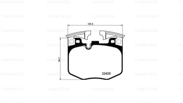 Tarox Bremsbeläge Vorderachse passend für BMW 2er Coupe (G42), 3er (G20-G21), 4er (G22-G23), 5er (G30/G31), 6er GT (G32), 7er (G11-G12), 8er (G14-G15-G16), X3 (G01), X4 (G02), X5 (G05,F95), Z4 Roadster (G29) & Toyota GR Supra, Toyota Supra