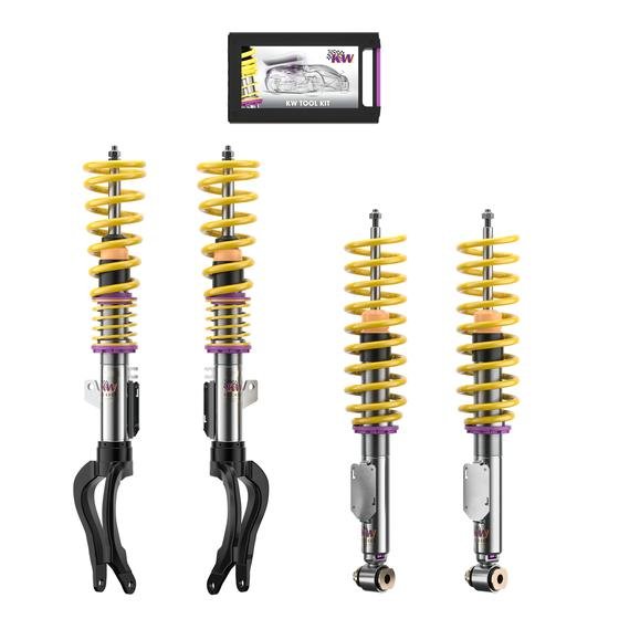 KW Gewindefahrwerk V3 inox (inkl. Stilllegung f. elektr. Dämpfer) 352200BE