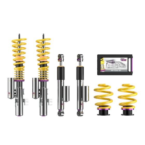 KW Gewindefahrwerk V3 inox (inkl. Stilllegung f. elektr. Dämpfer) 352800AN