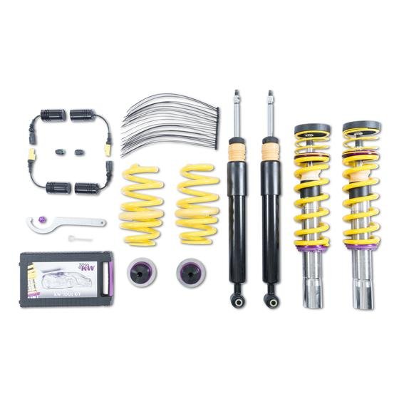 KW Gewindefahrwerk V1 inox (inkl. Stilllegung f. elektr. Dämpfer) 102100AQ