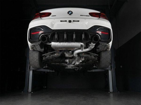Grail Klappenabgasanlage passend für BMW M140i F2x (OPF) inkl. ECE R-59 Klappensteuerung - Schwarze Endrohre